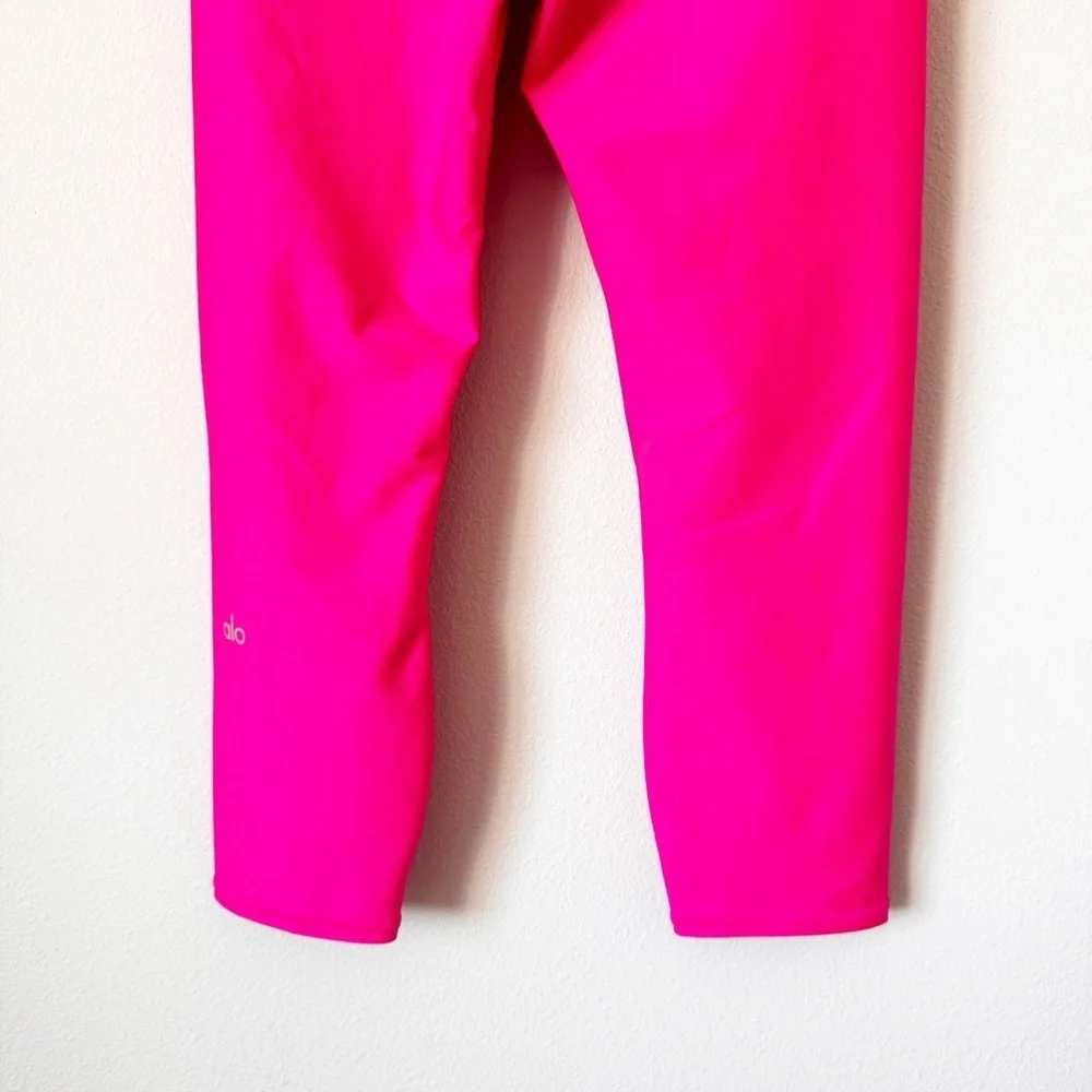 ALO Airlift Hot Pink Cropped High Rise Leggings